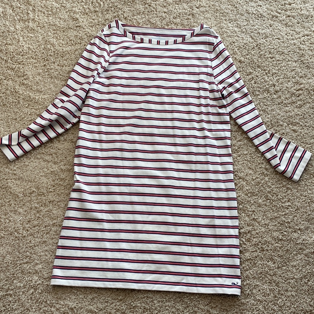 Vineyard Vines Stripe Dress Large - Picture 3 of 7